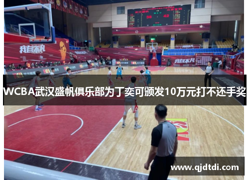 WCBA武汉盛帆俱乐部为丁奕可颁发10万元打不还手奖